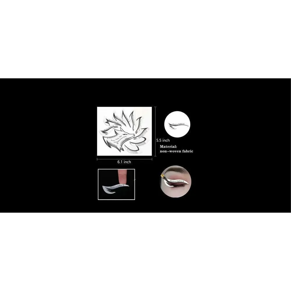Goth Beautiful Ten piece, goth make up brush set AND Eye ￼￼stencil kit .!!!!!